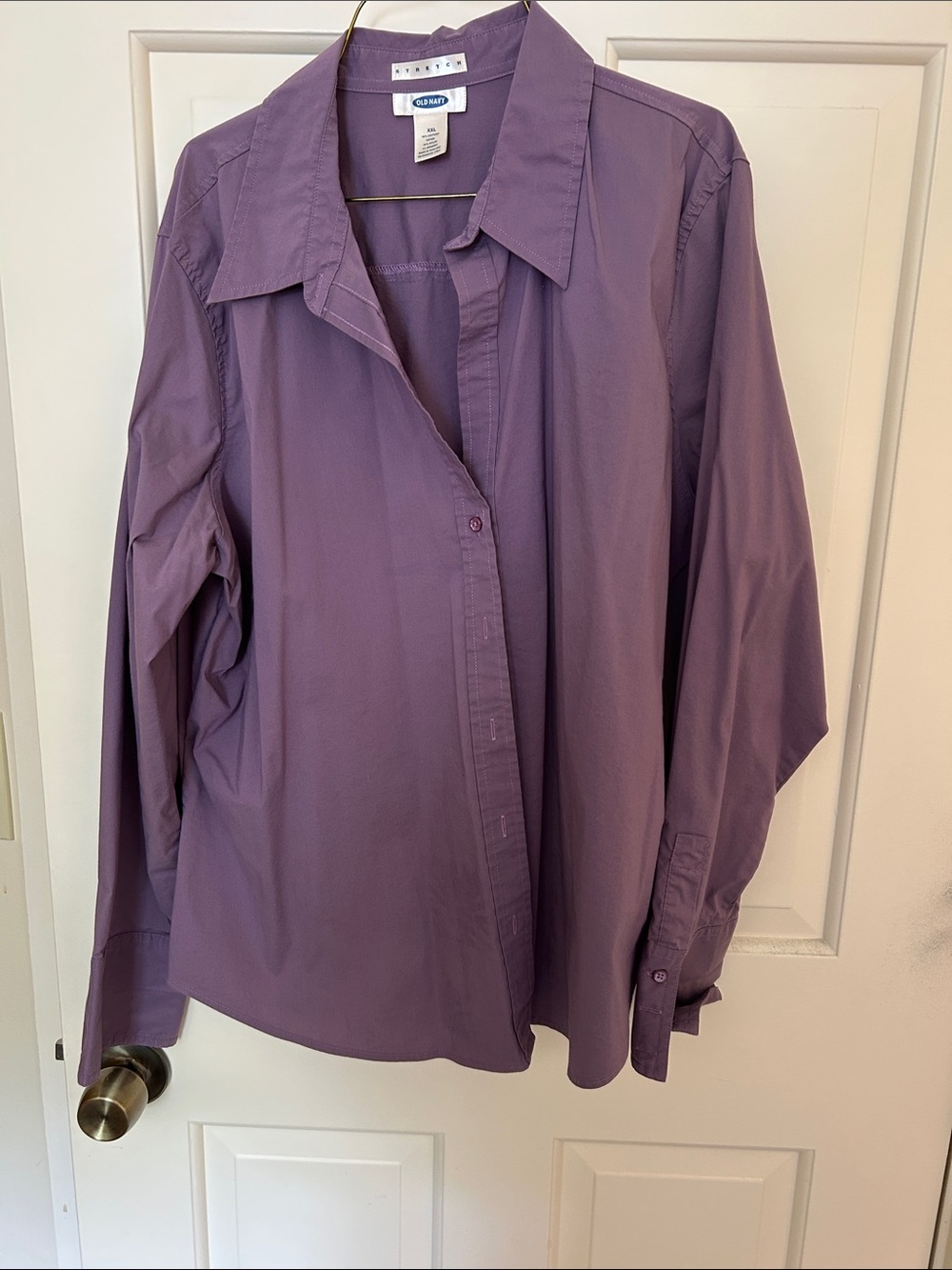 Old Navy Purple Button-Front Blouse